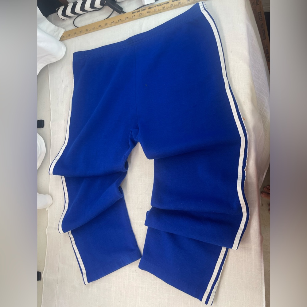 Made in the USA vintage Men's Royal Blue Joggers with White Accents